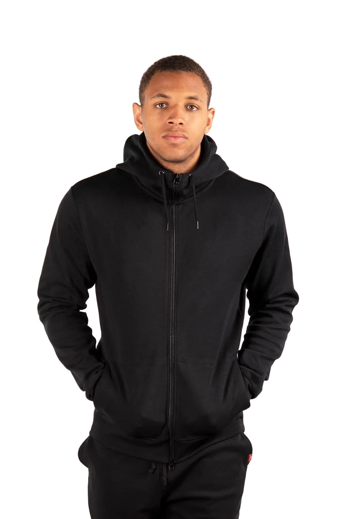 Full Zip Hoodie, Performance Fleece BLACK