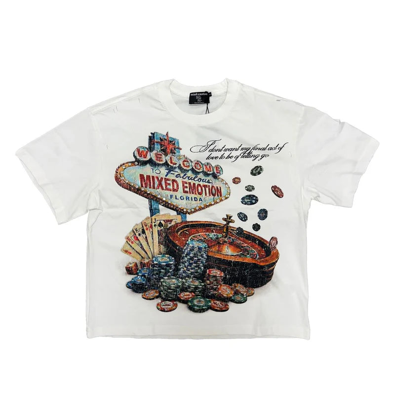 Mixed Emotions Lottery White Tee
