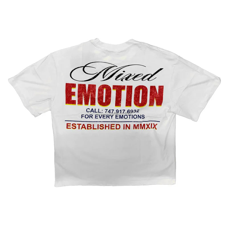 Mixed Emotions Lottery White Tee