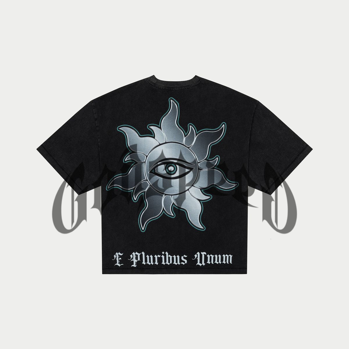 Godspeed JFK To MIA Tee Black wash