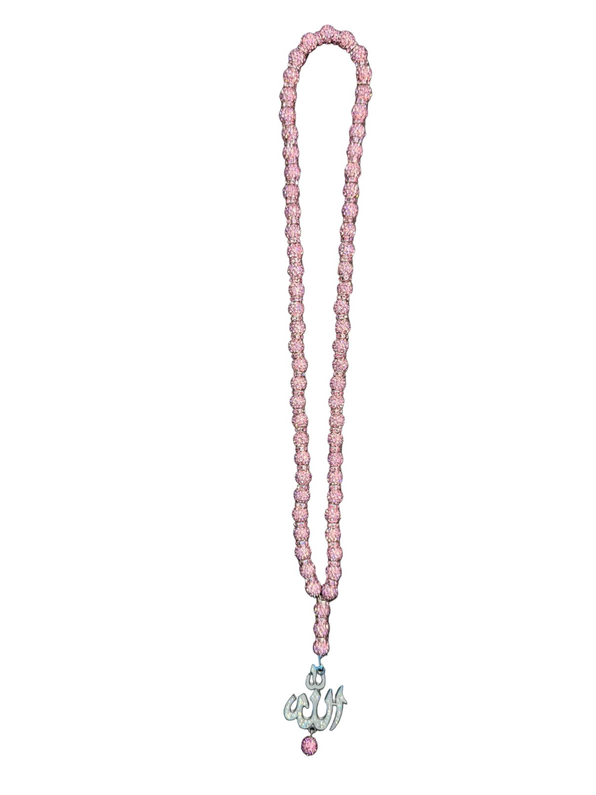 ALLAH (SWT) BEAD NECKLACE - PINK