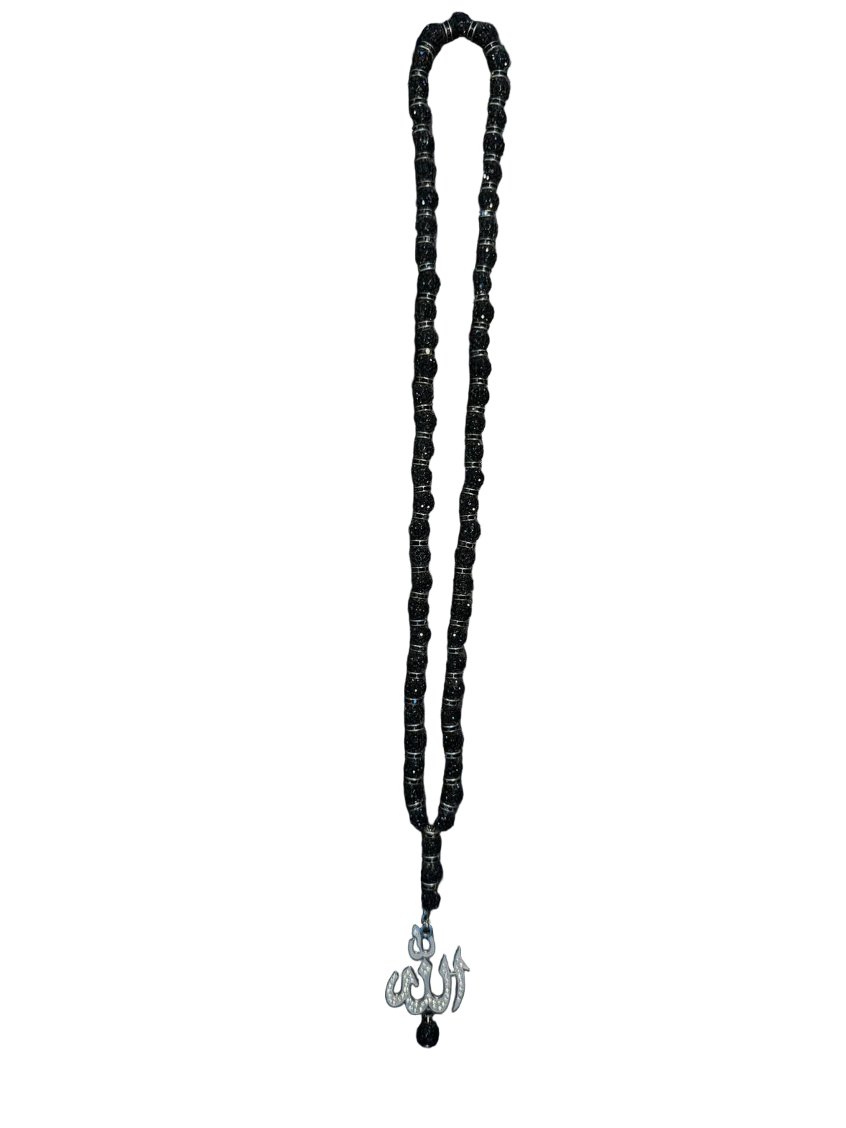 ALLAH (SWT) BEAD NECKLACE - BLACK