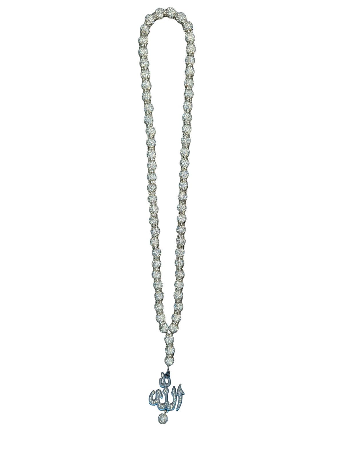ALLAH (SWT) BEAD NECKLACE - CLEAR