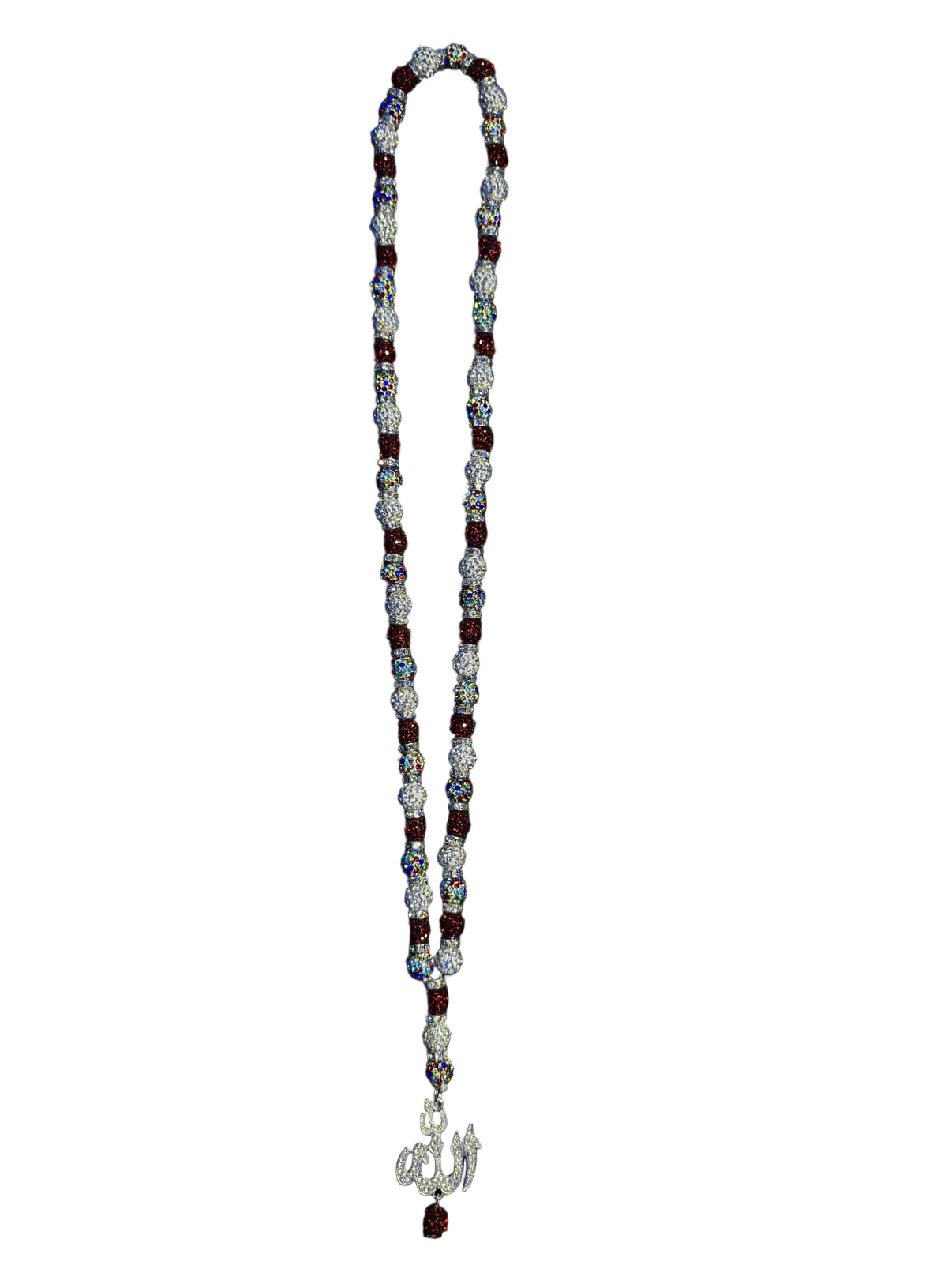 ALLAH (SWT) BEAD NECKLACE - COLORED