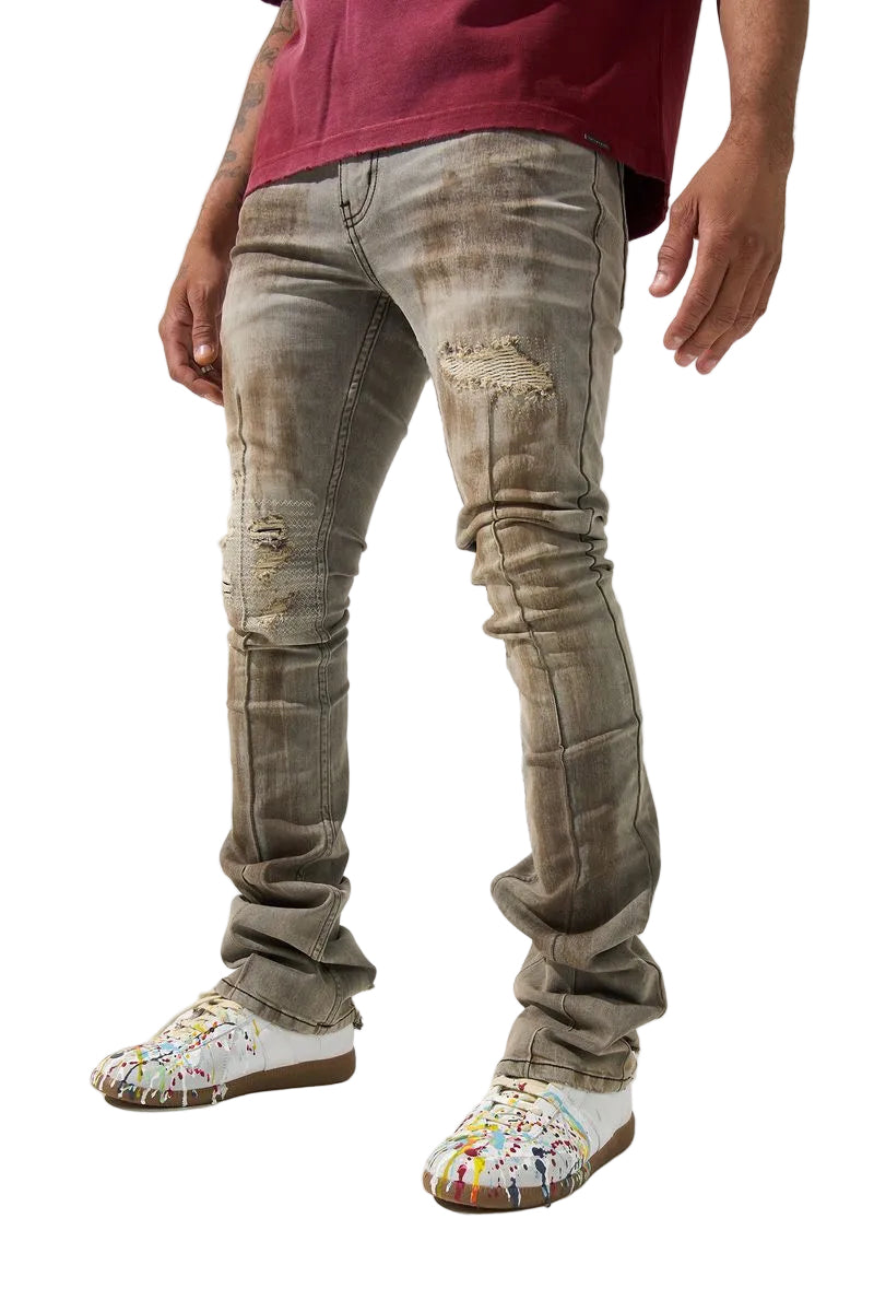 nanodust stacked jeans