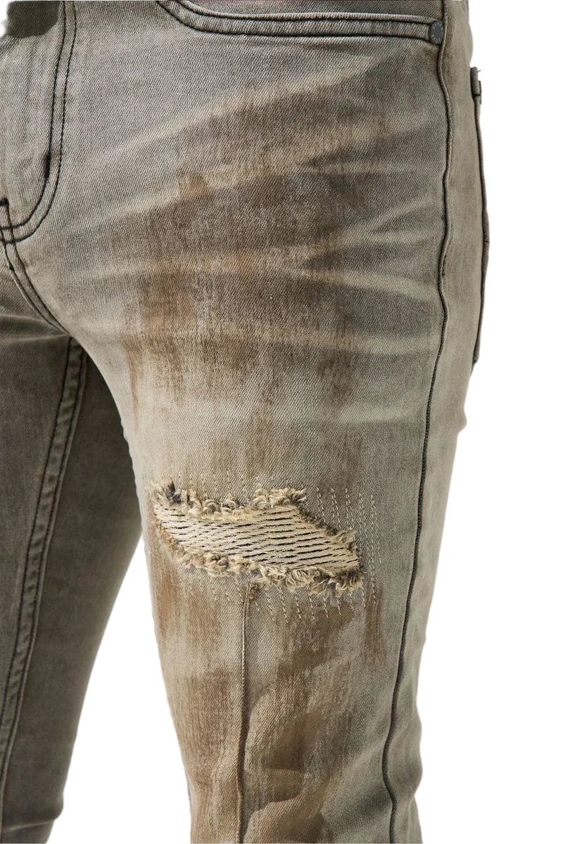 nanodust stacked jeans