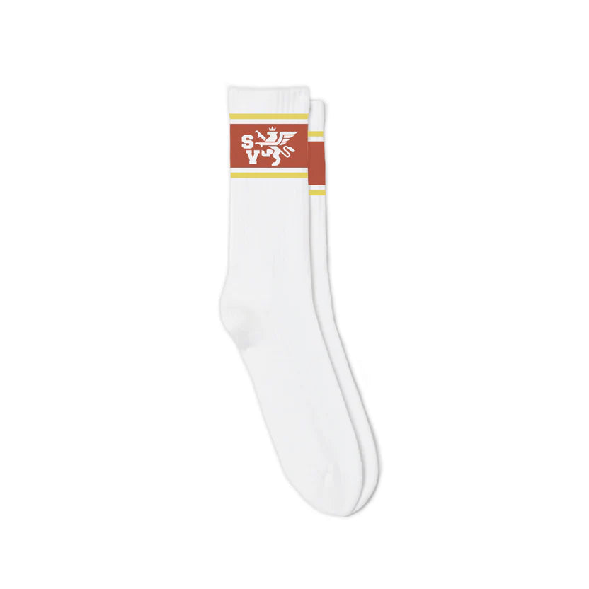 SAINT VANITY GRIFFIN SOCKS 'RED'