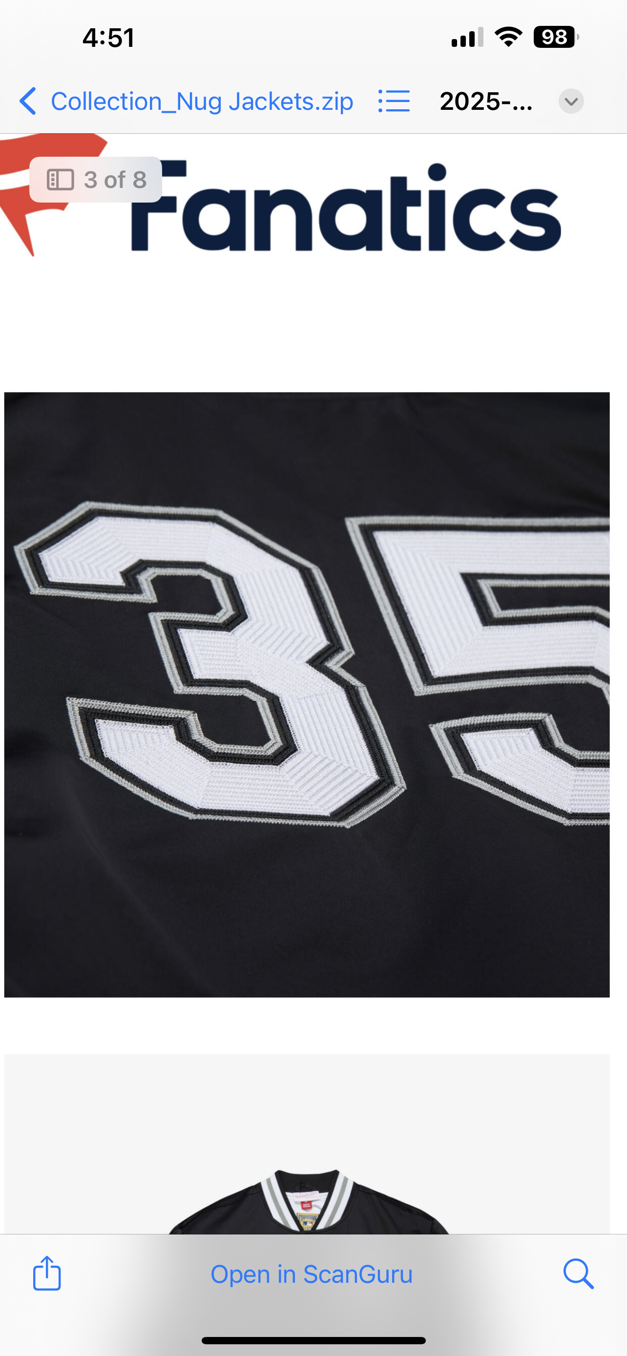 Frank Thomas Mitchell & Ness jacket