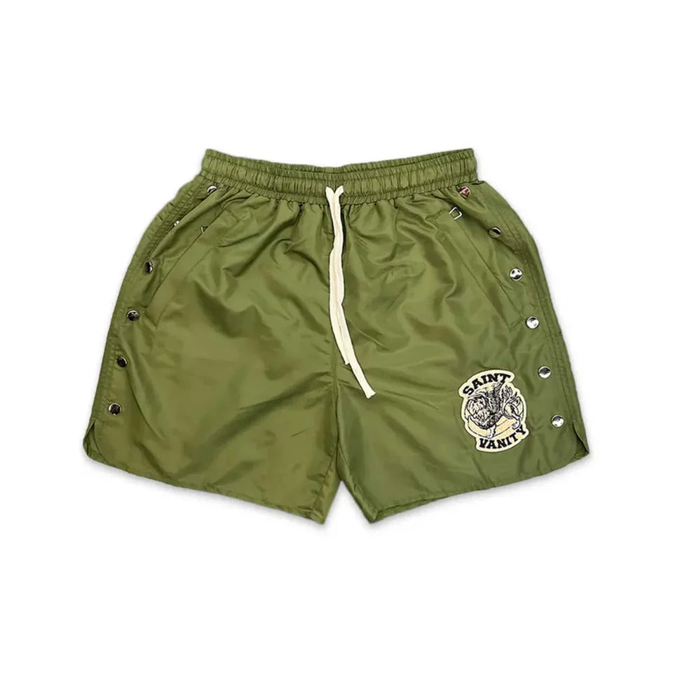 Saint Vanity - Nylon Shorts Set - Green
