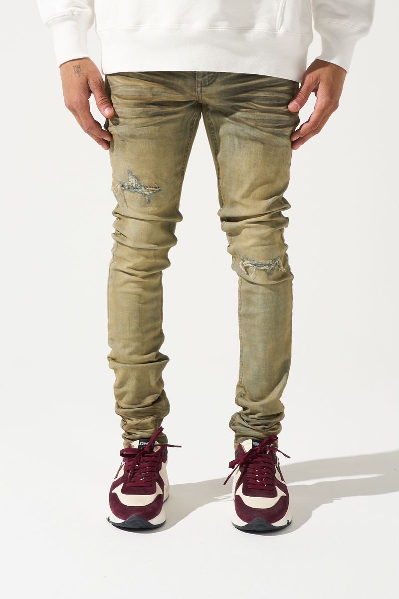 MOCHA FITTED JEANS