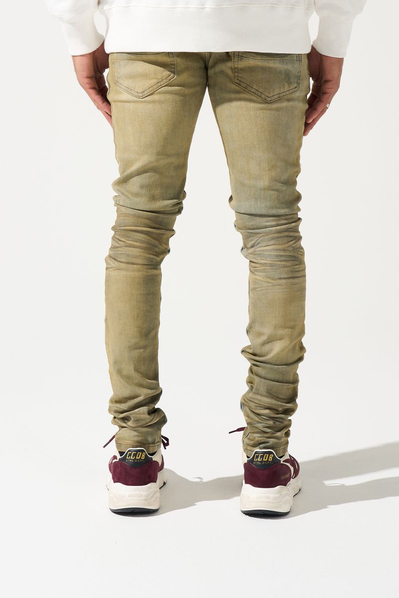 MOCHA FITTED JEANS