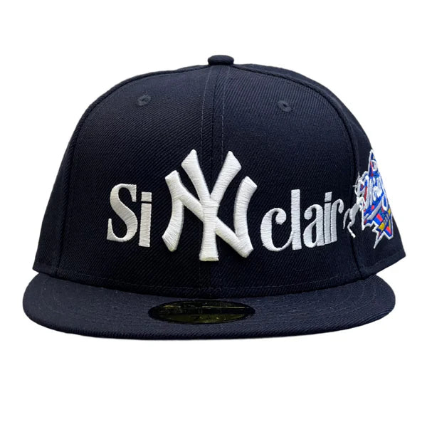 Sinclair New Era New York Yankees 1998 World Series Patch Fitted Hat Navy