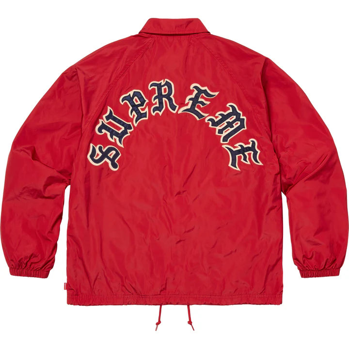 SUPREME OLD ENGLISH ARC COACHES JACKET RED