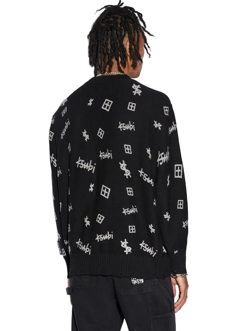 Trash Box Knit Crew (Black)