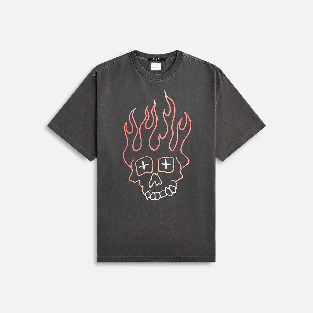 Ksubi Faded Black Skull Biggie