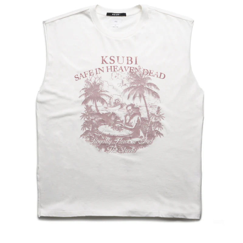 Paradiso Cut Off Tee Vintage White