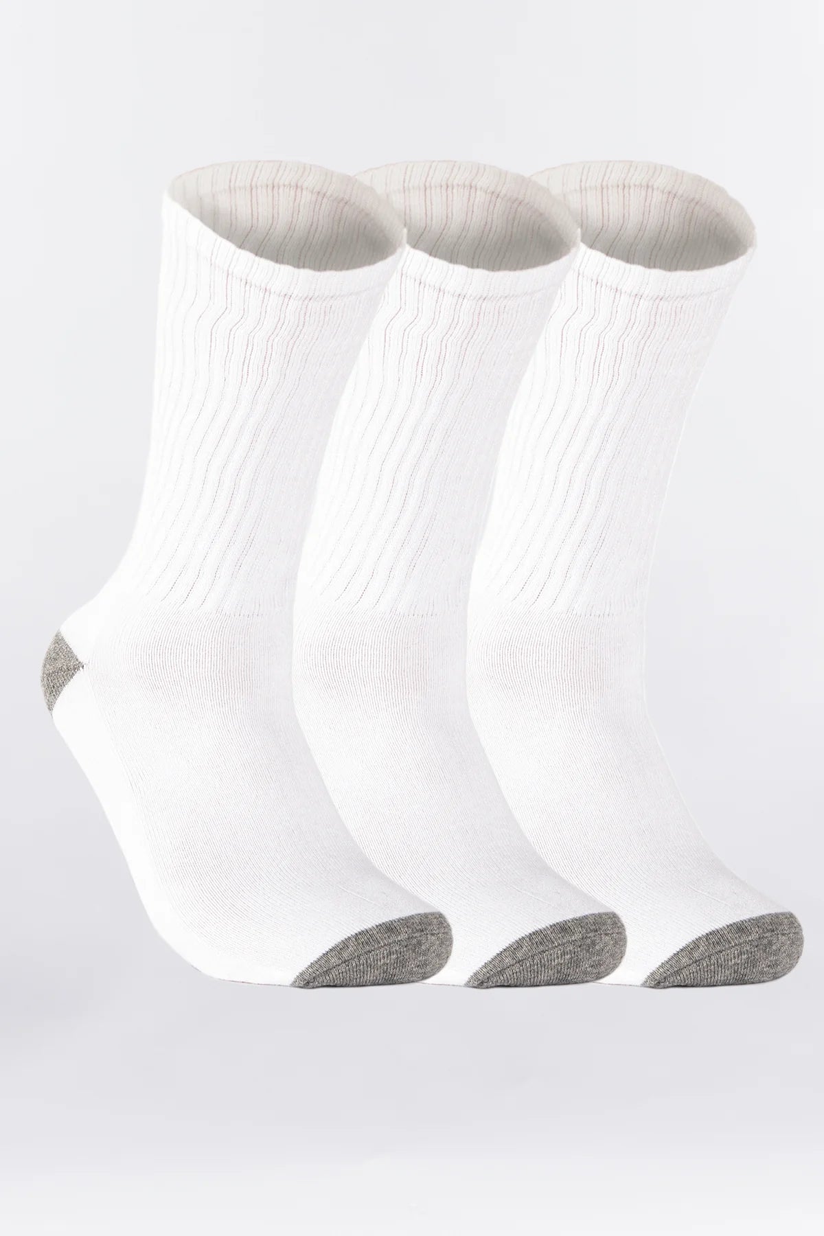 CityLab  Men's Athletic Crew Socks white