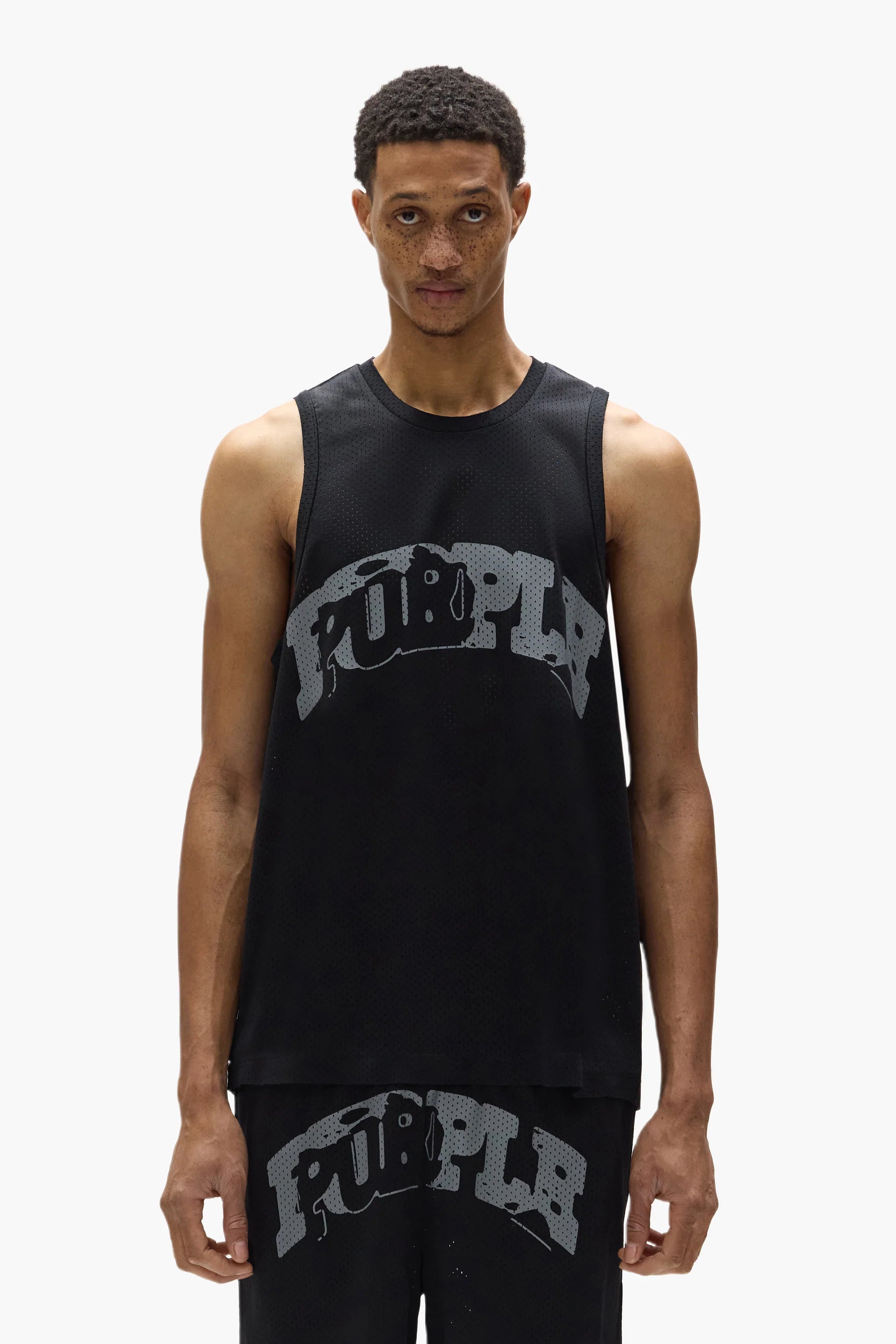 Slab Mesh Tank Top set