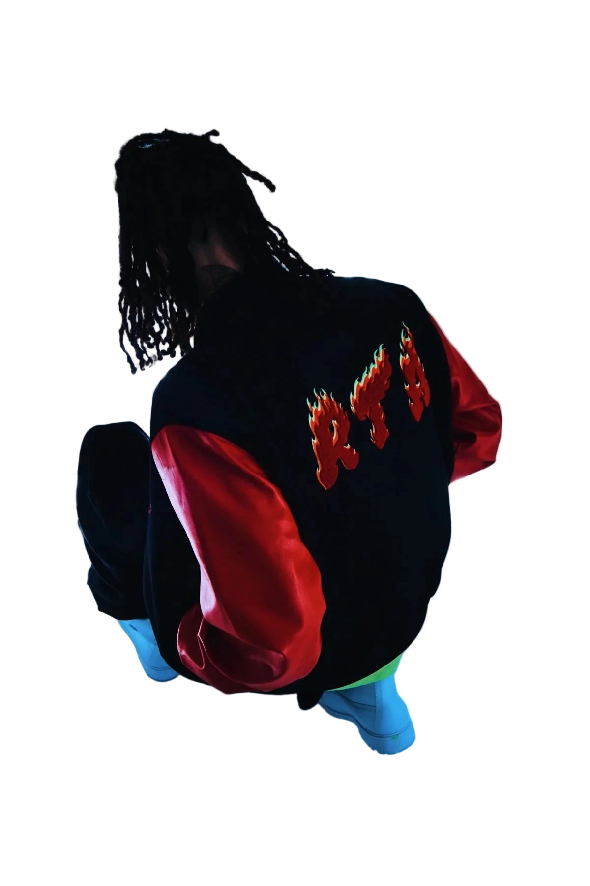 MARTY | BLACK RED FLAME LOGO