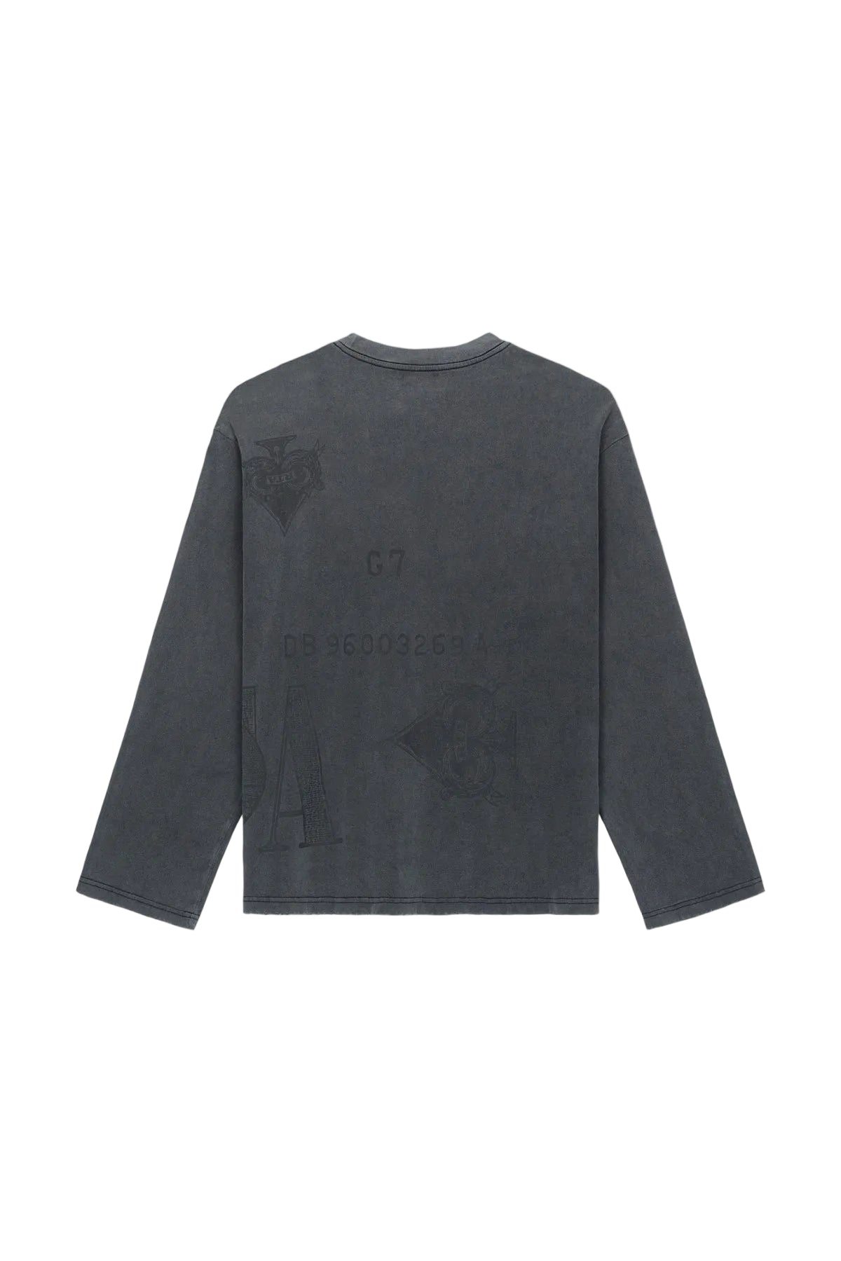 MARCEAU OVERSIZED LS TEE | VINTAGE BLACK COUNTERFEIT