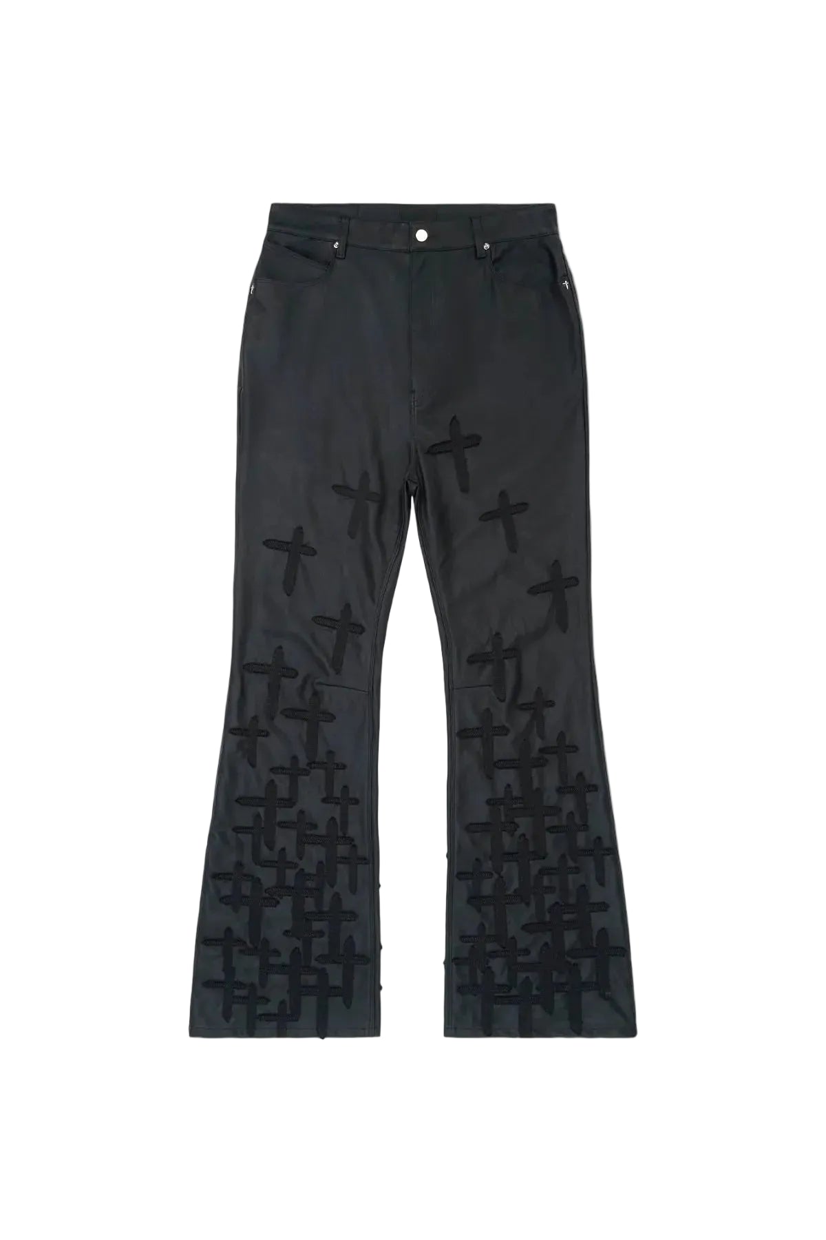 MAEL SLIM FLARE JEAN | BLACK DESCENDING CROSS