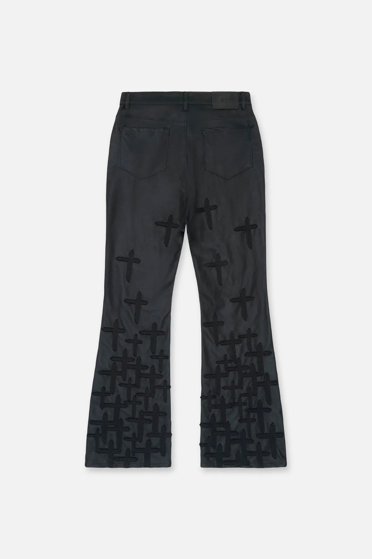 MAEL SLIM FLARE JEAN | BLACK DESCENDING CROSS