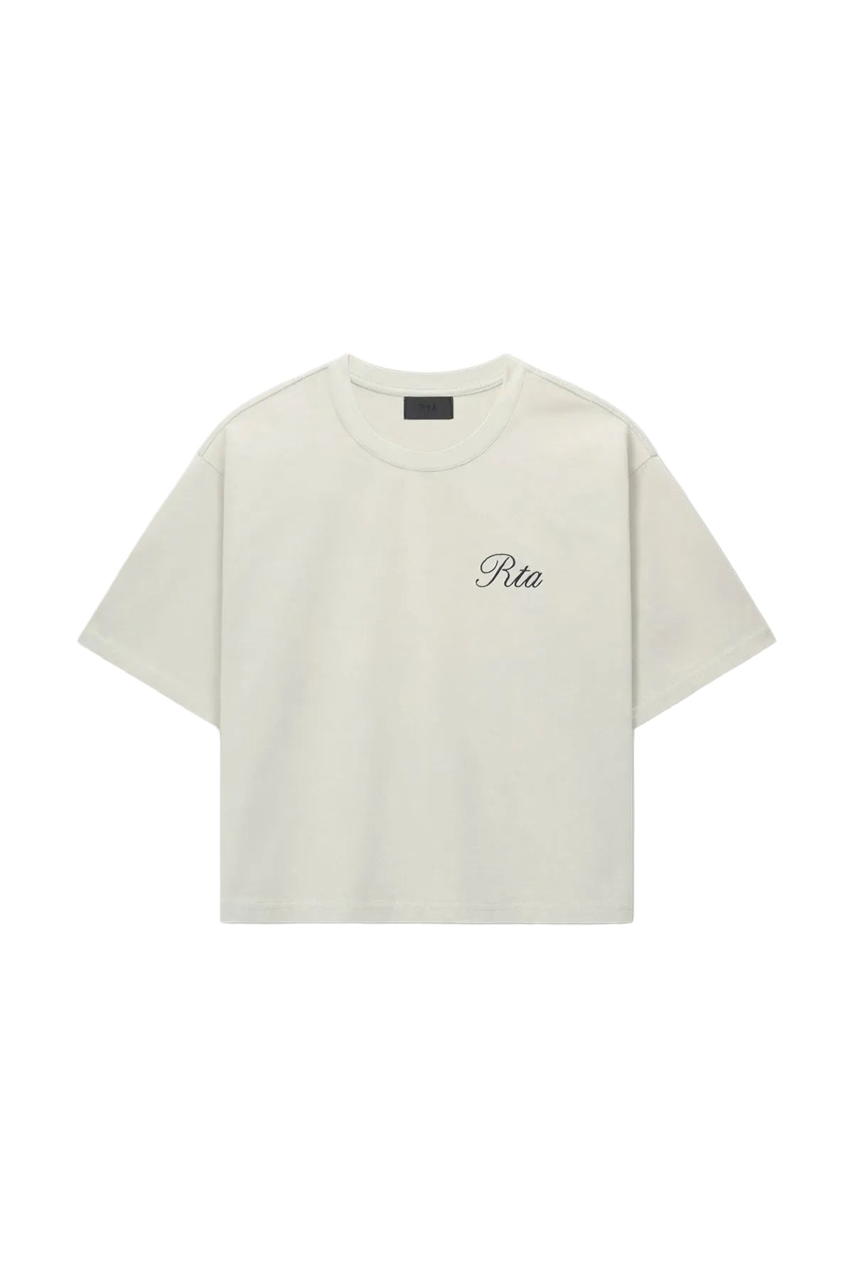 AUSTIN CROPPED OVERSIZED TEE | DUSTED GREY NIF SCRIPT