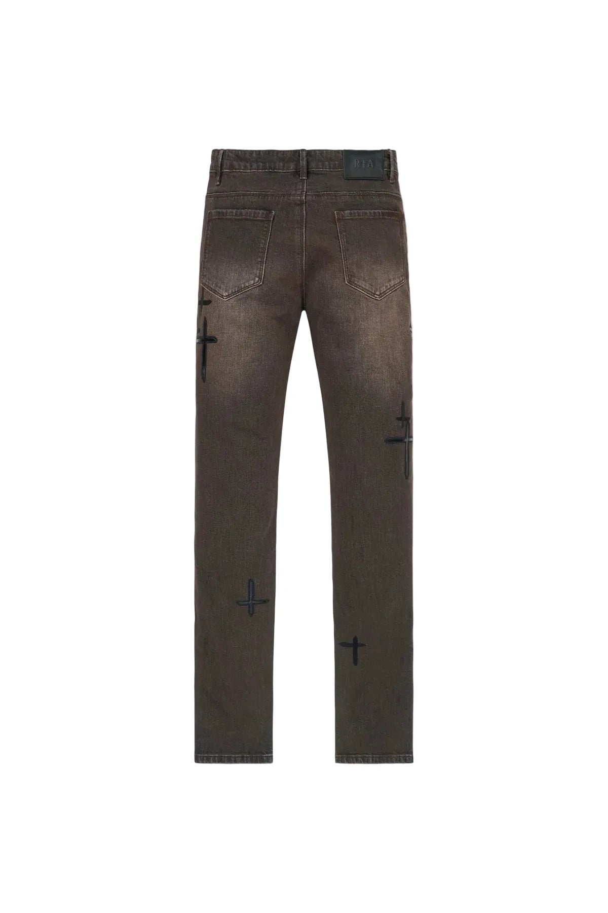 BRYANT SKINNY JEAN | MOCHA DRIFT CROSS PATCH