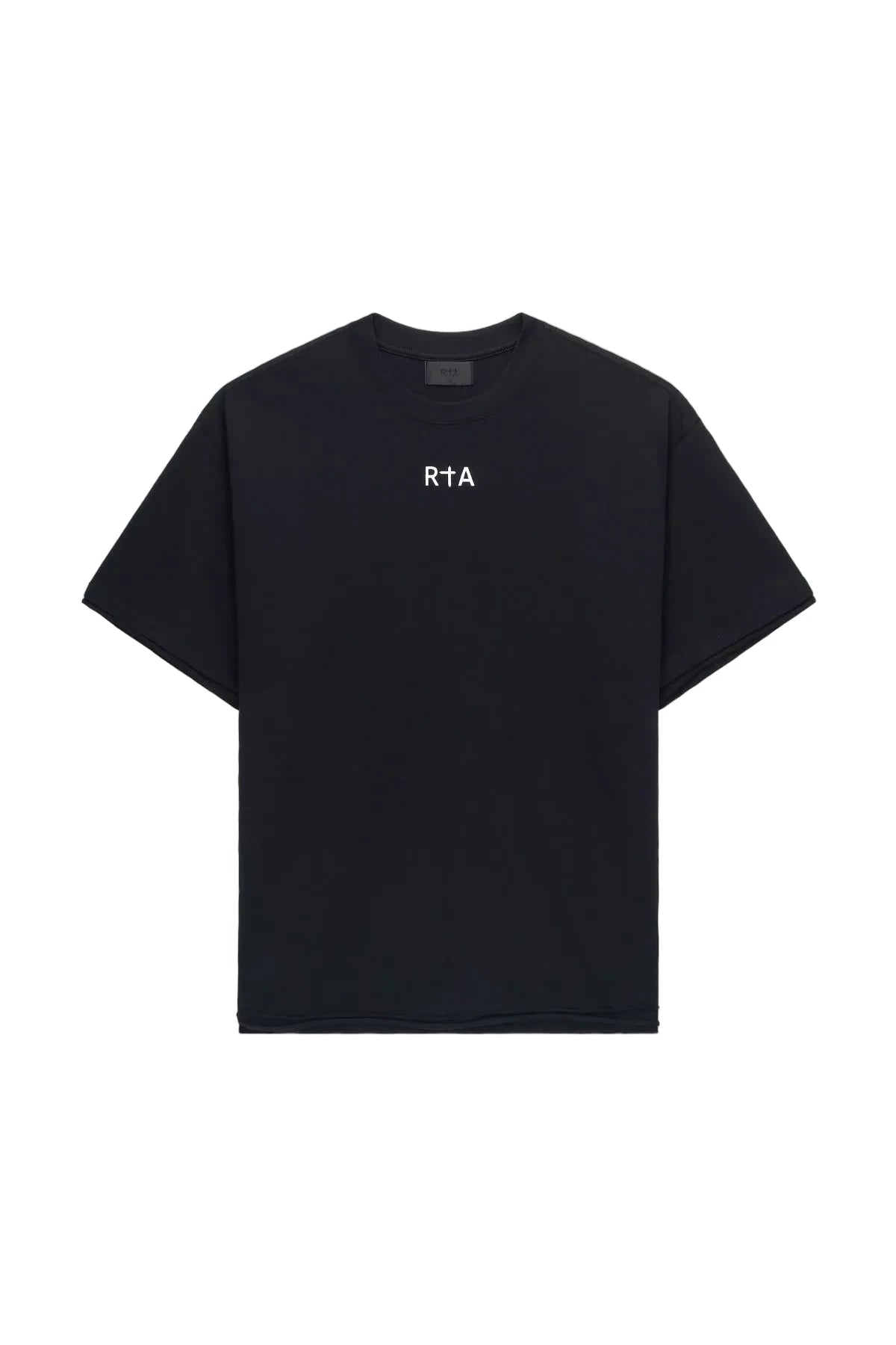 ELIAN DOUBLE LAYERED TEE | BLACK RTA FLAG