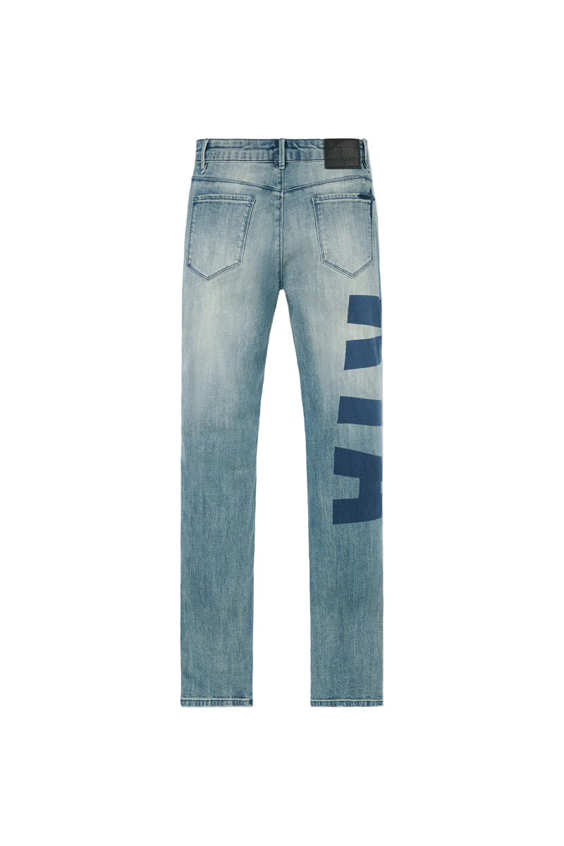 BRYANT SKINNY JEAN | MID BLUE LOGO