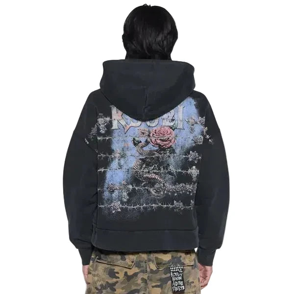 death snake halen zip hoodie ash