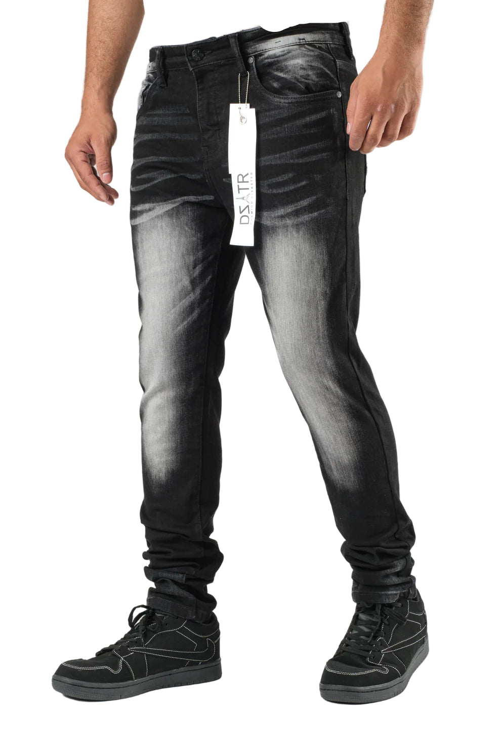 MENS CLASSIC ULTRA STRETCH DENIM - CHEVRON WASH DZTR-426
