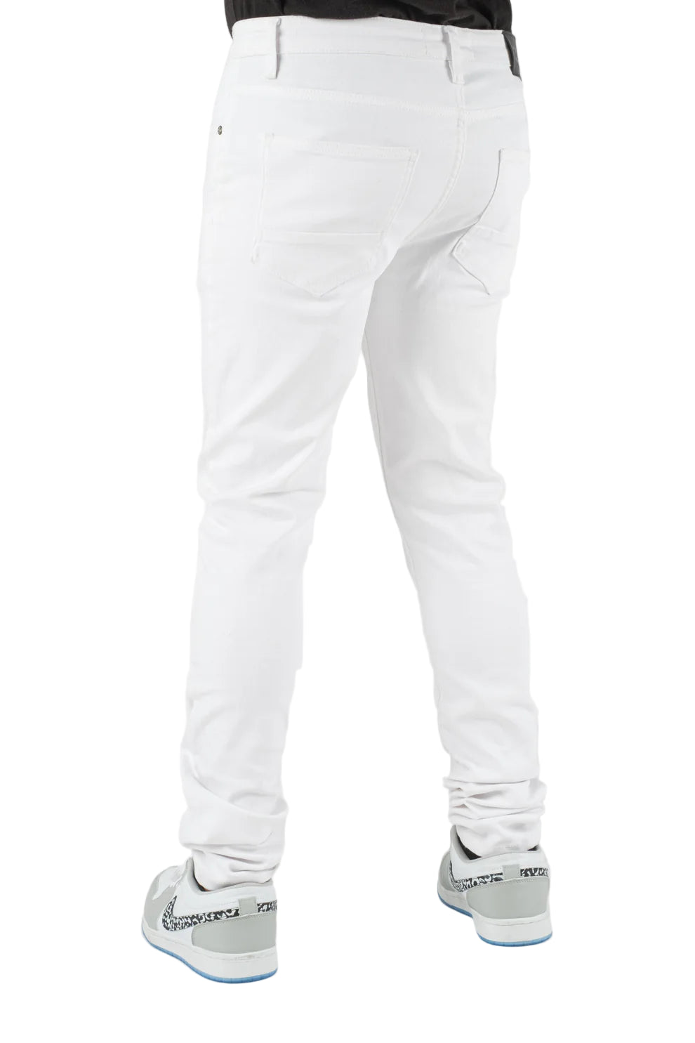 MENS CLASSIC ULTRA STRETCH DENIM - WHITE RIPS DZTR-284