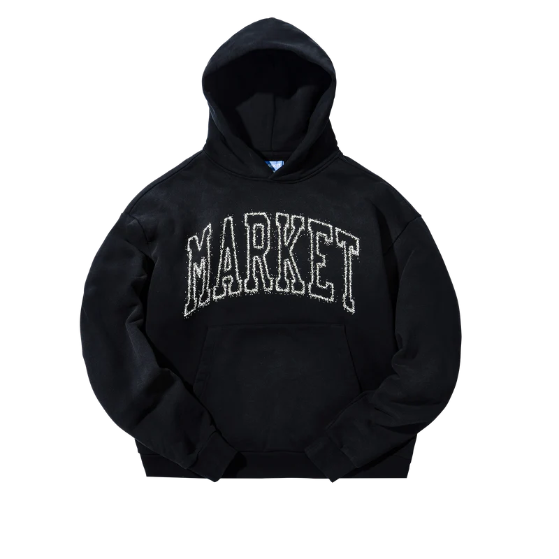 market studious STATIC ARC HOODIE and pants  JET SET BLACK