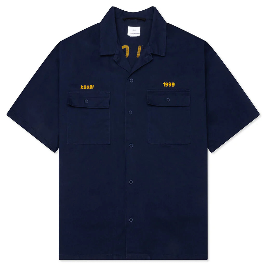 Mekanik Boiler S/S Shirt - Ink Blue