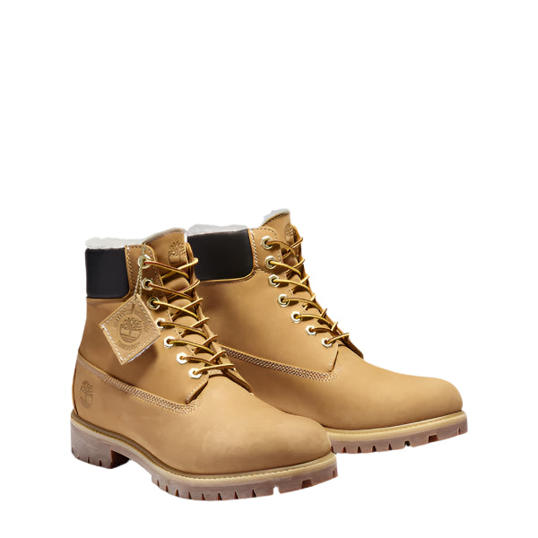 Men's Timberland Premium Warm-Lined 6-Inch Waterproof Boots Wheat