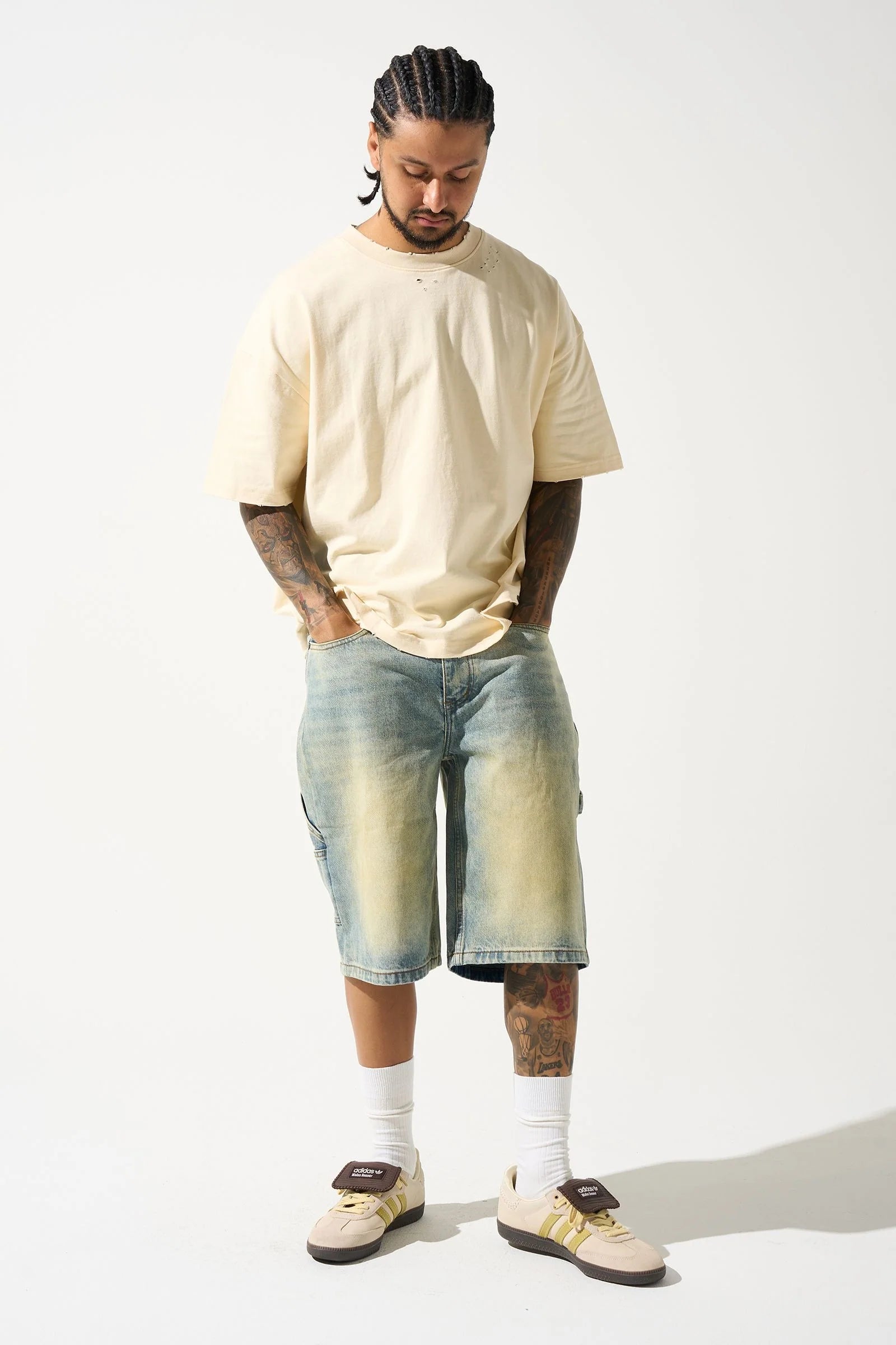 Serenede "Mud Denim Shorts"
