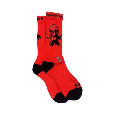Chrome Hearts FOTI Socks Red Big Skull
