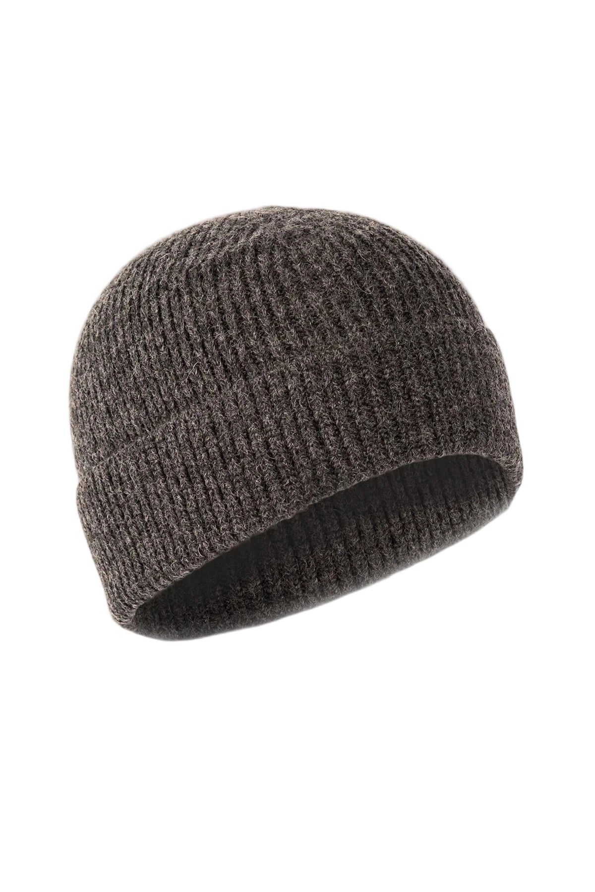Wool Blend Beanie (Charcoal)