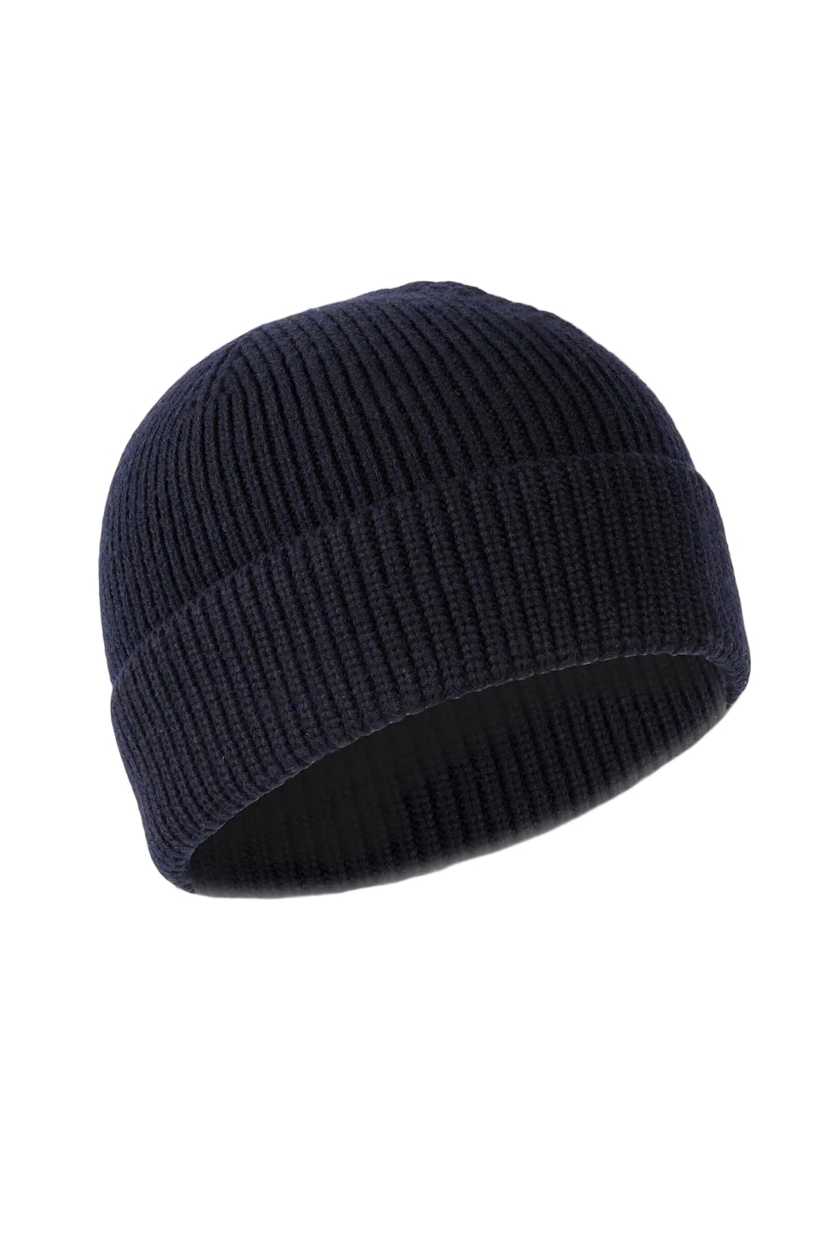 Wool Blend Beanie (navy)