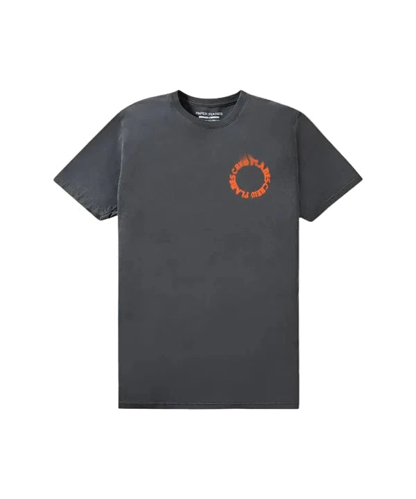 Paper Plane T-Shirt - Crew Love Supreme Tee - Washed Black