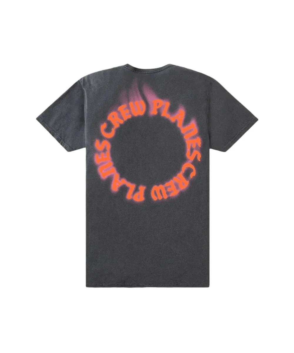 Paper Plane T-Shirt - Crew Love Supreme Tee - Washed Black