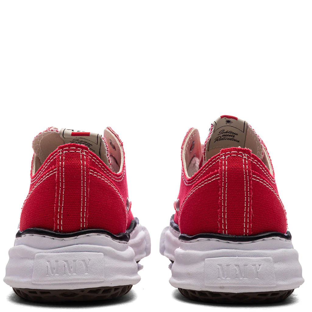 "PETERSON" OG Sole Canvas Low-top Sneaker - RED