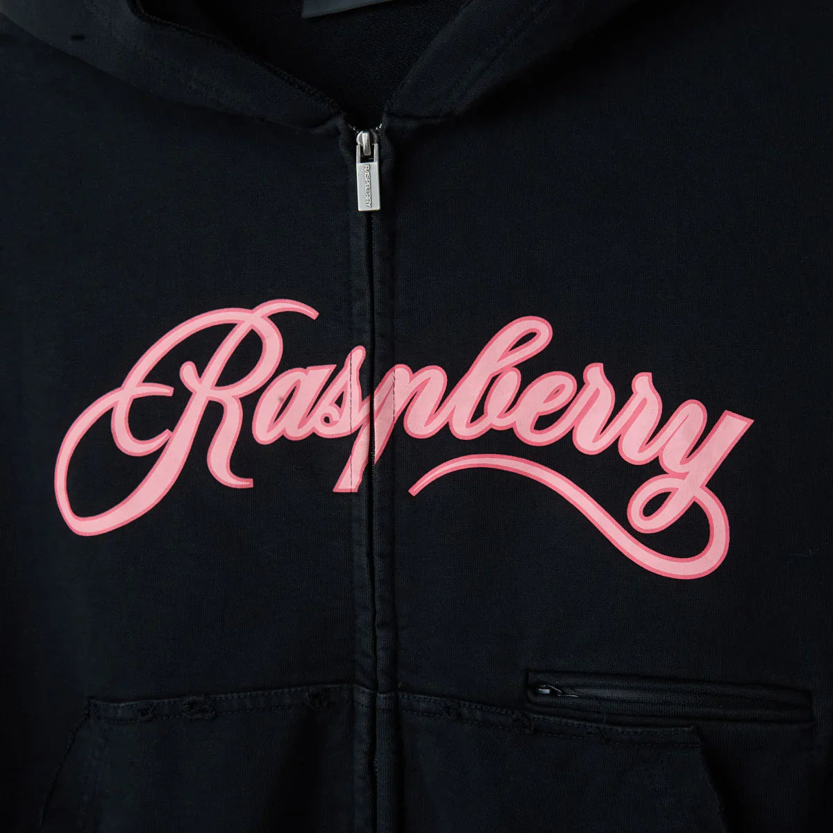 GV Gallery Raspberry My Zip-Up Hoodie Black