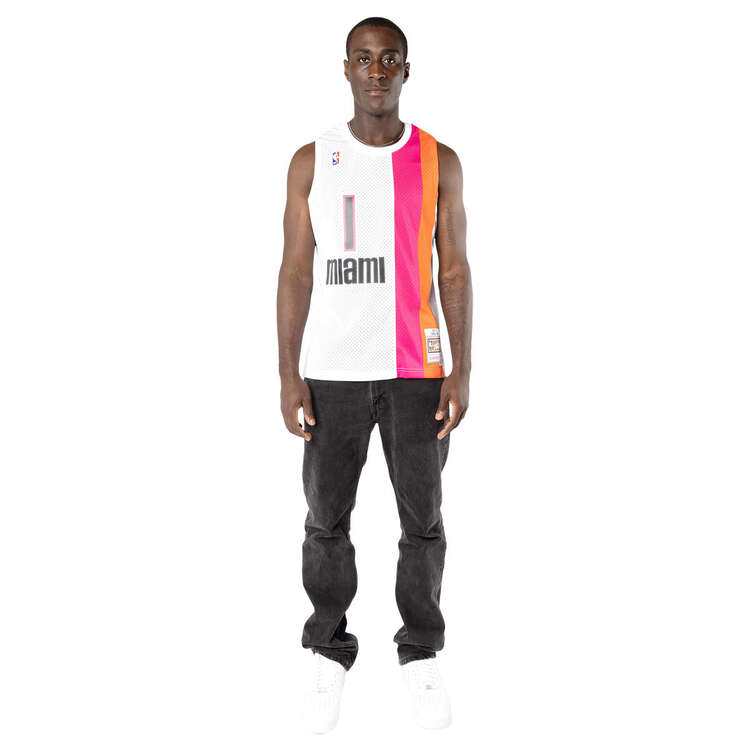 Mitchell & Ness Mens Miami Heat Chris Bosh 2011/12 Swingman Jersey White
