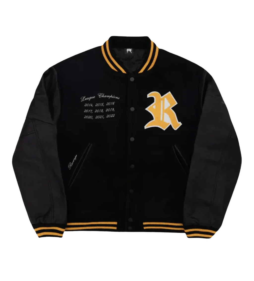 Revenge Men's Black and Yellow Jacket