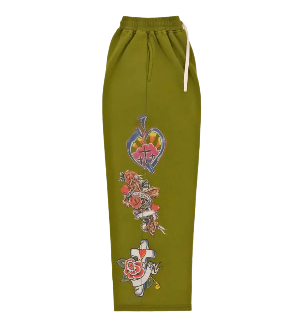 Righteous Risen King Sweatpants Green (Moss)