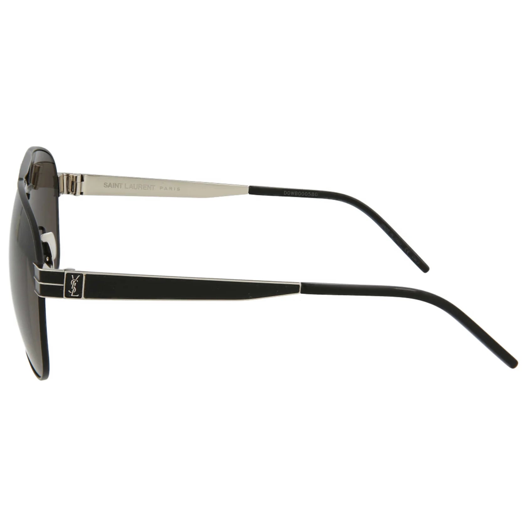 Saint Laurent Unisex Aviator Silver Silver Sunglasses