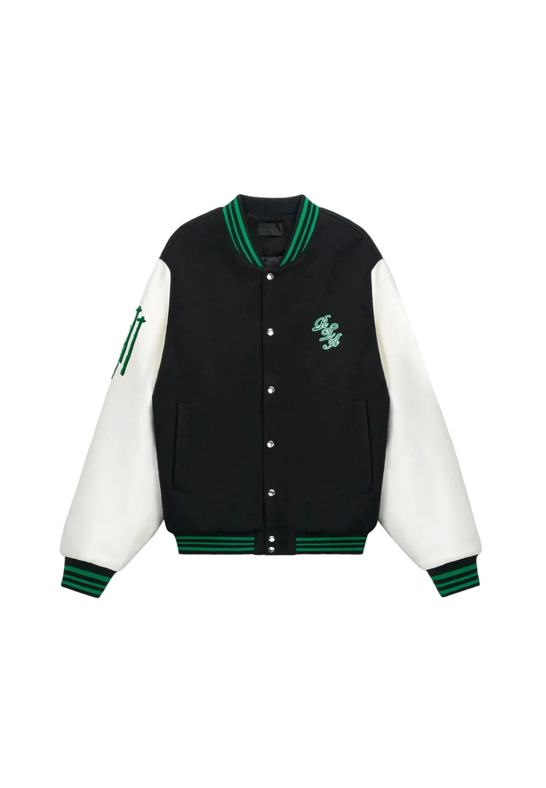 RTA MARTY JACKET | BLACK WHITE SCRIPT LOGO