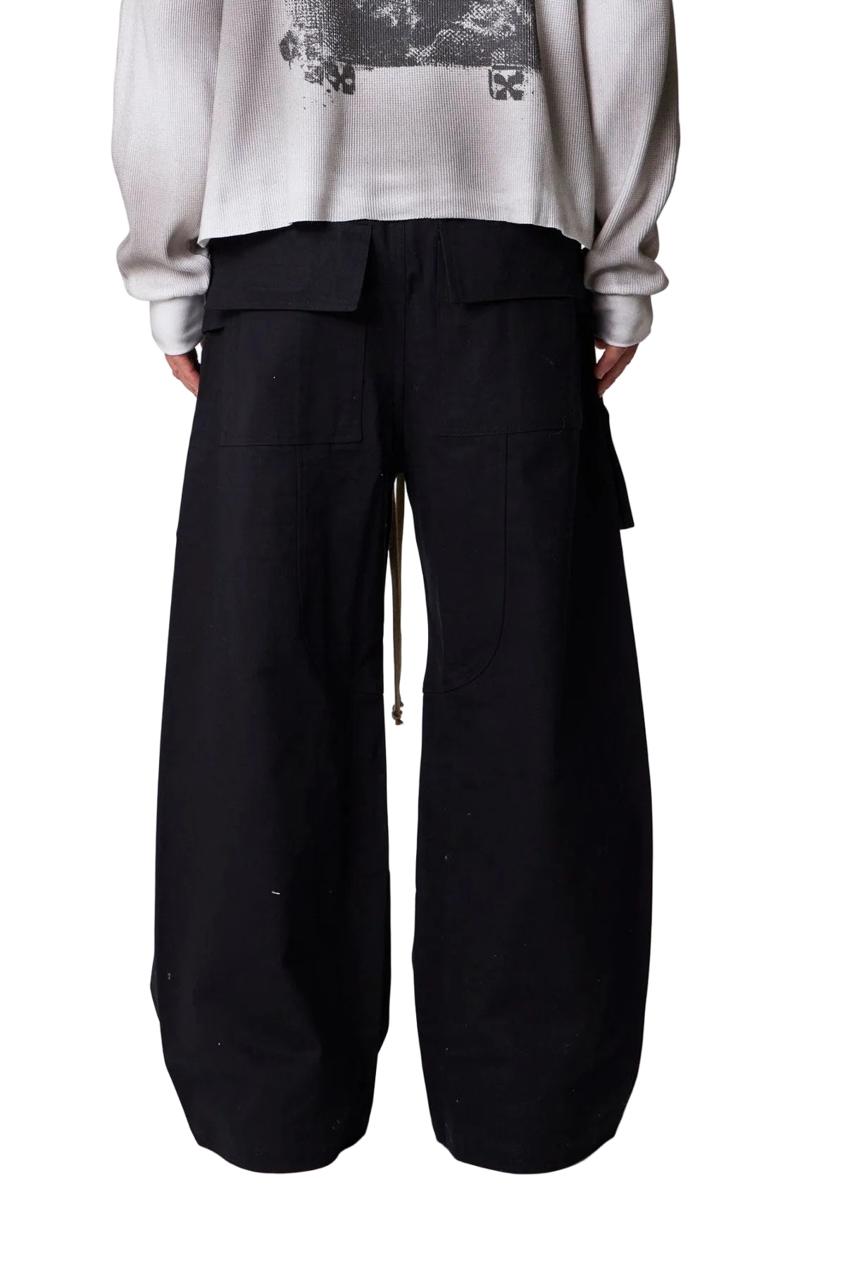 STRAPPED CARGO PANTS 'BLACK'
